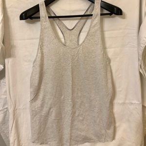 Lululemon Light Gray Cotton Tank